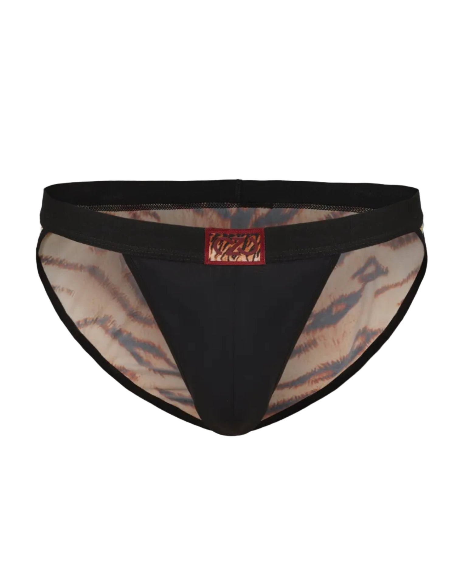 Tiger Contrast High-Cut Brief with tiger contrast