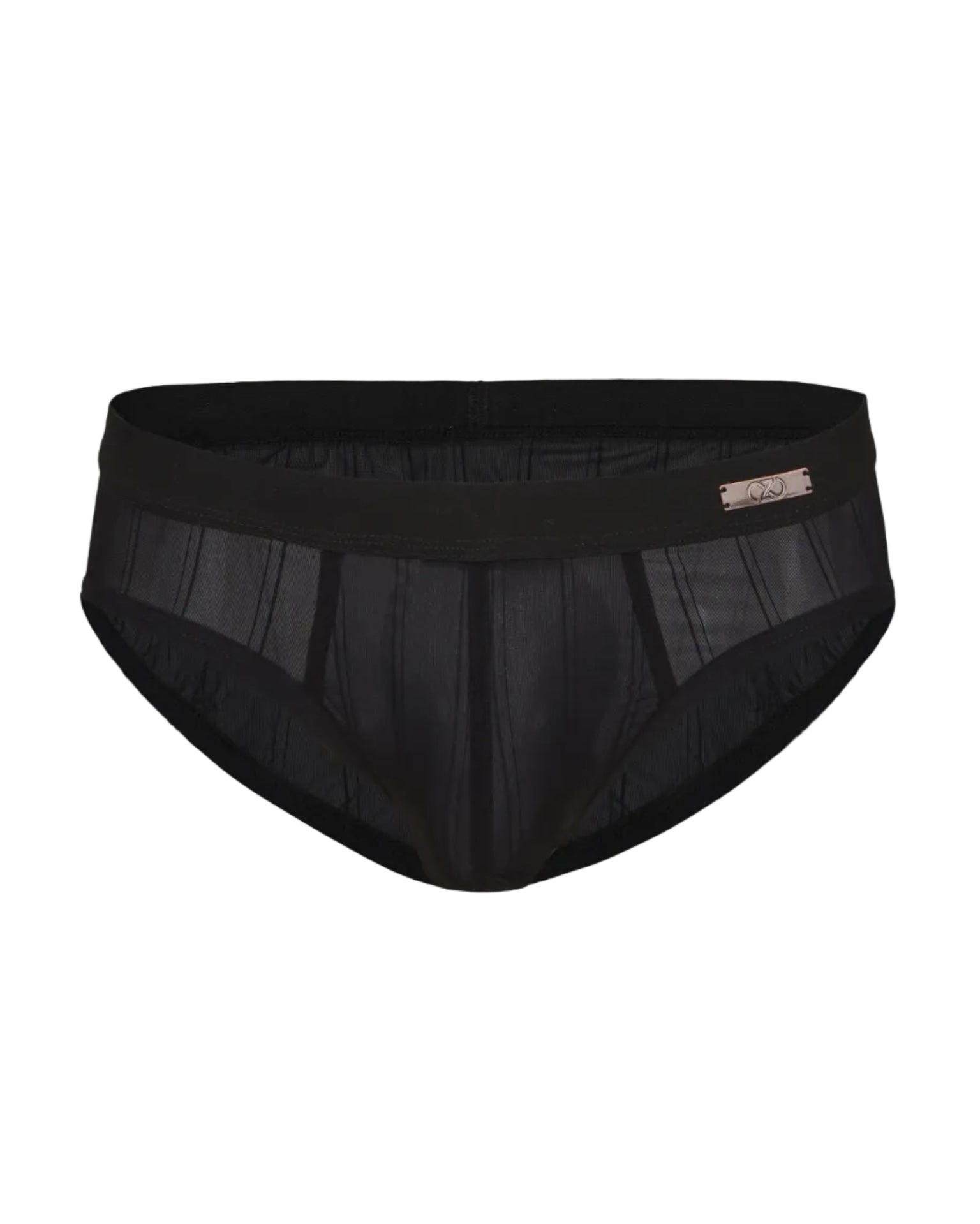 Heart Cutout Pinstripe Brief with heart cutout