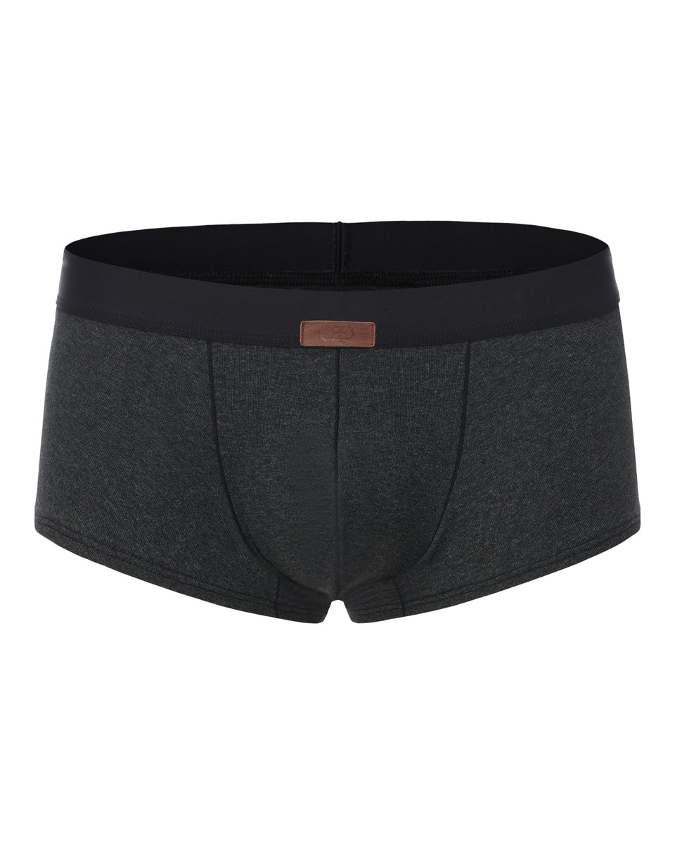 BSZN Second-Skin Low-Rise Trunk, in black, front product view