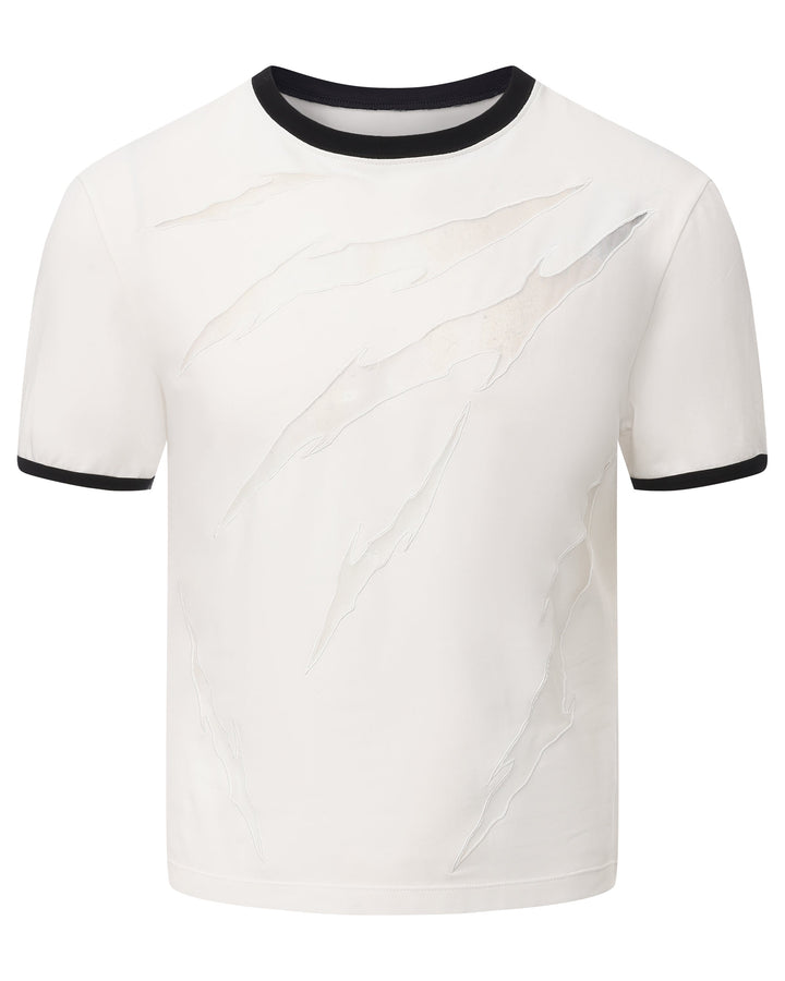 Claw Mark Distressed T-Shirt - product view 1
