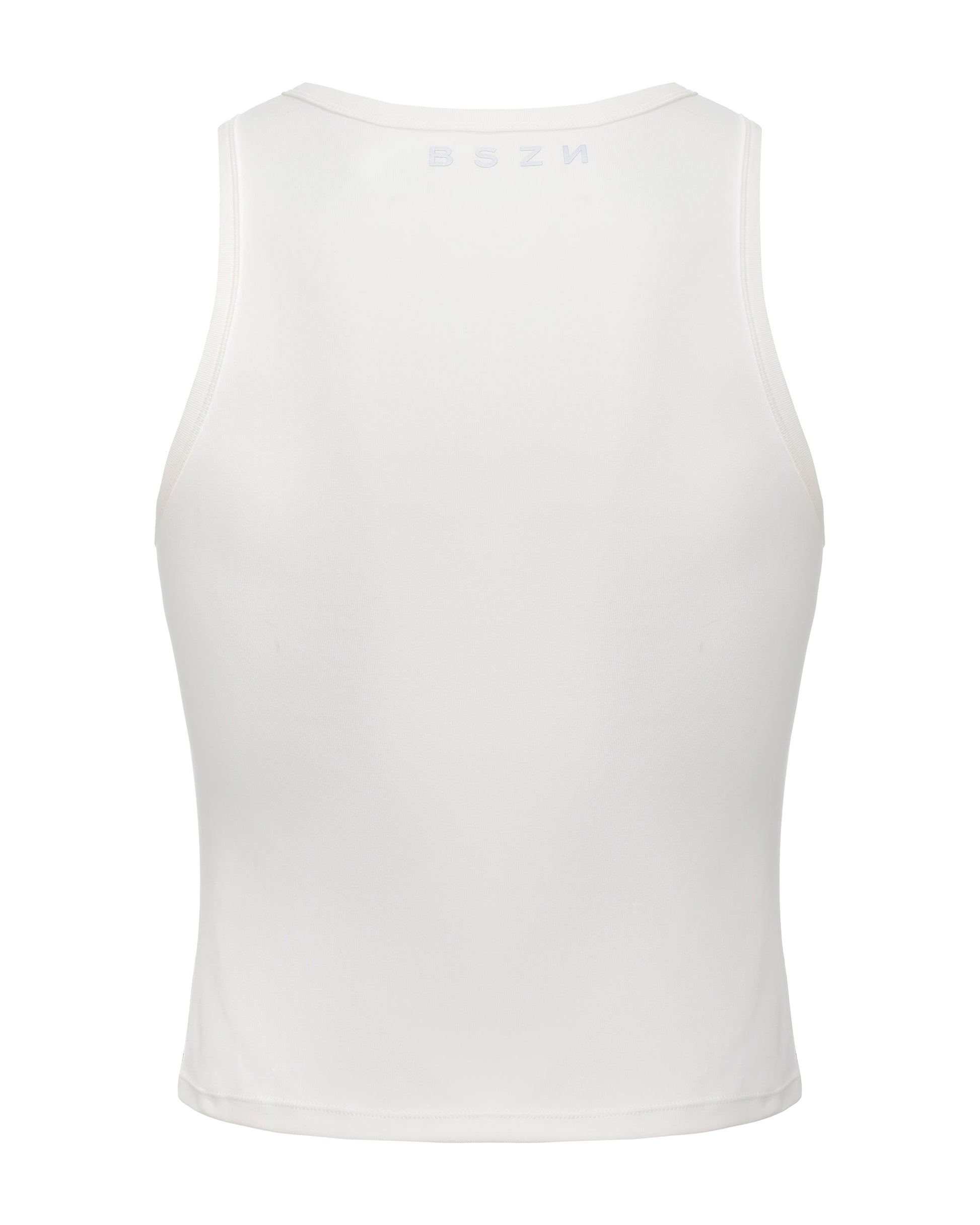 BSZN Octopus Fade Graphic Tank Top, solid white back product view
