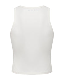 BSZN Octopus Fade Graphic Tank Top, solid white back product view