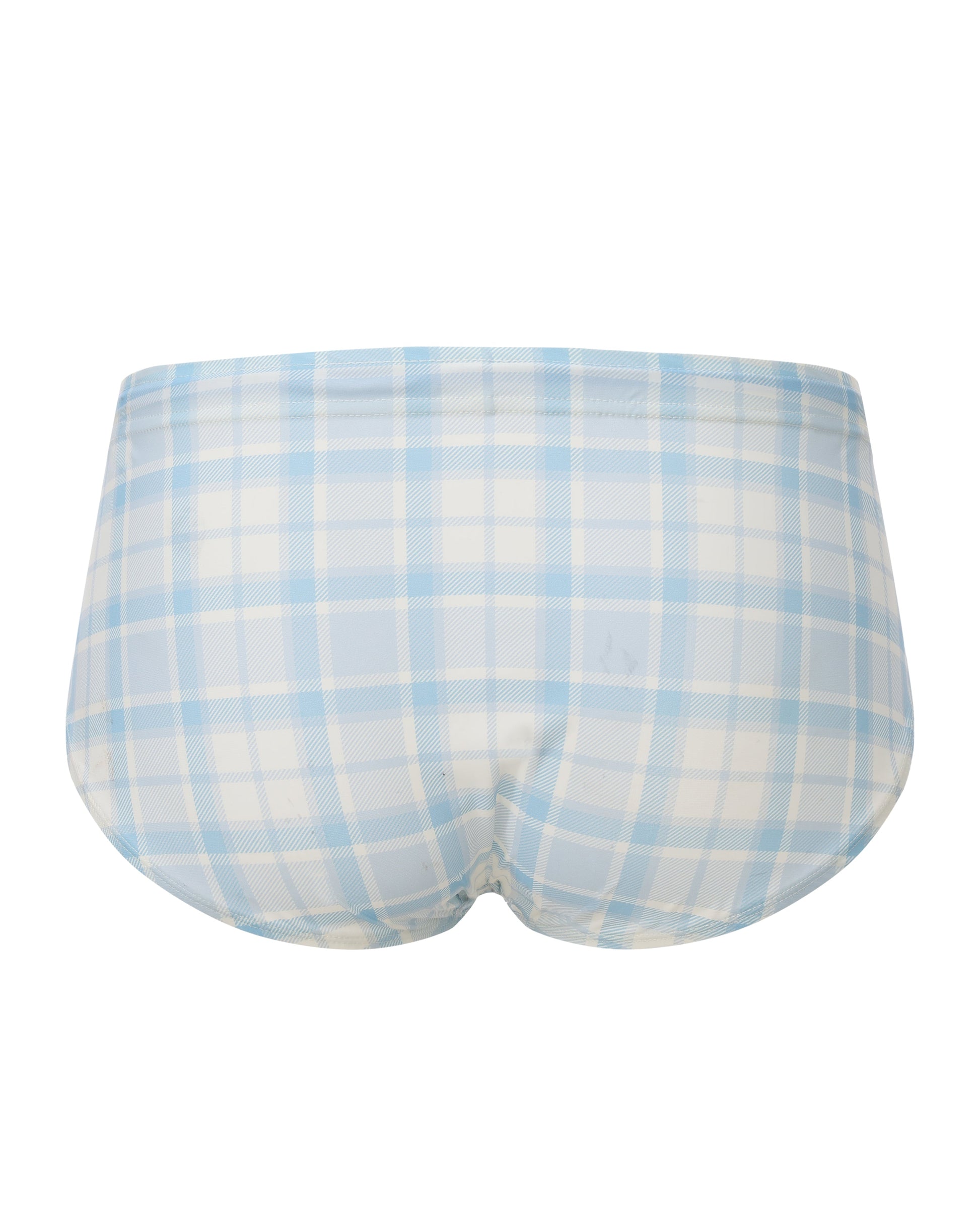 BSZN Sailor Shark Plaid Brief, full-coverage back product view