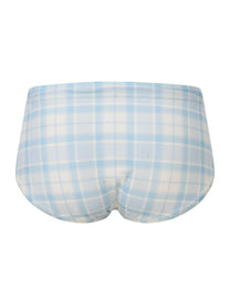 BSZN Sailor Shark Plaid Brief, full-coverage back product view