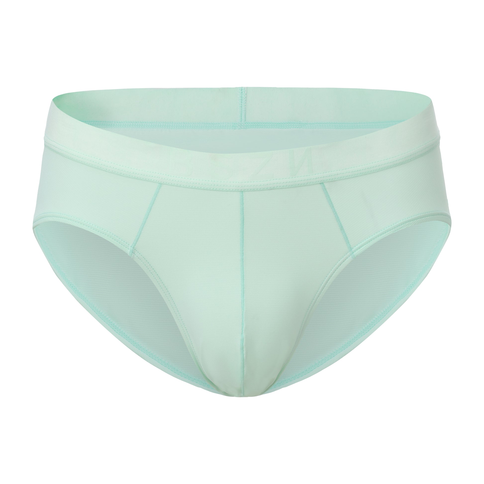 BSZN Wave Palette Micro-Rib Brief in green, front product view