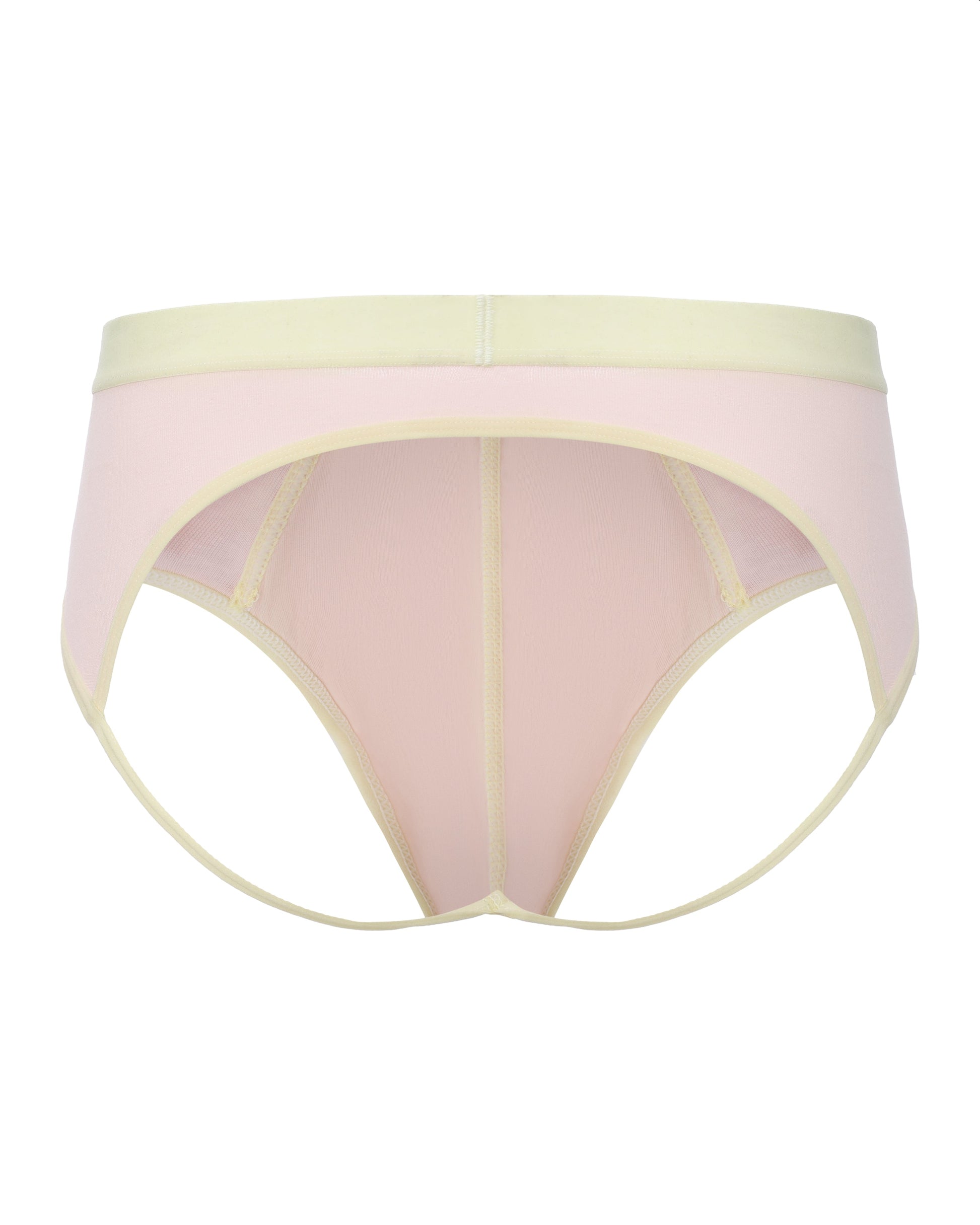 BSZN Lyocell-Linen Double-Strap Thong, open back product view
