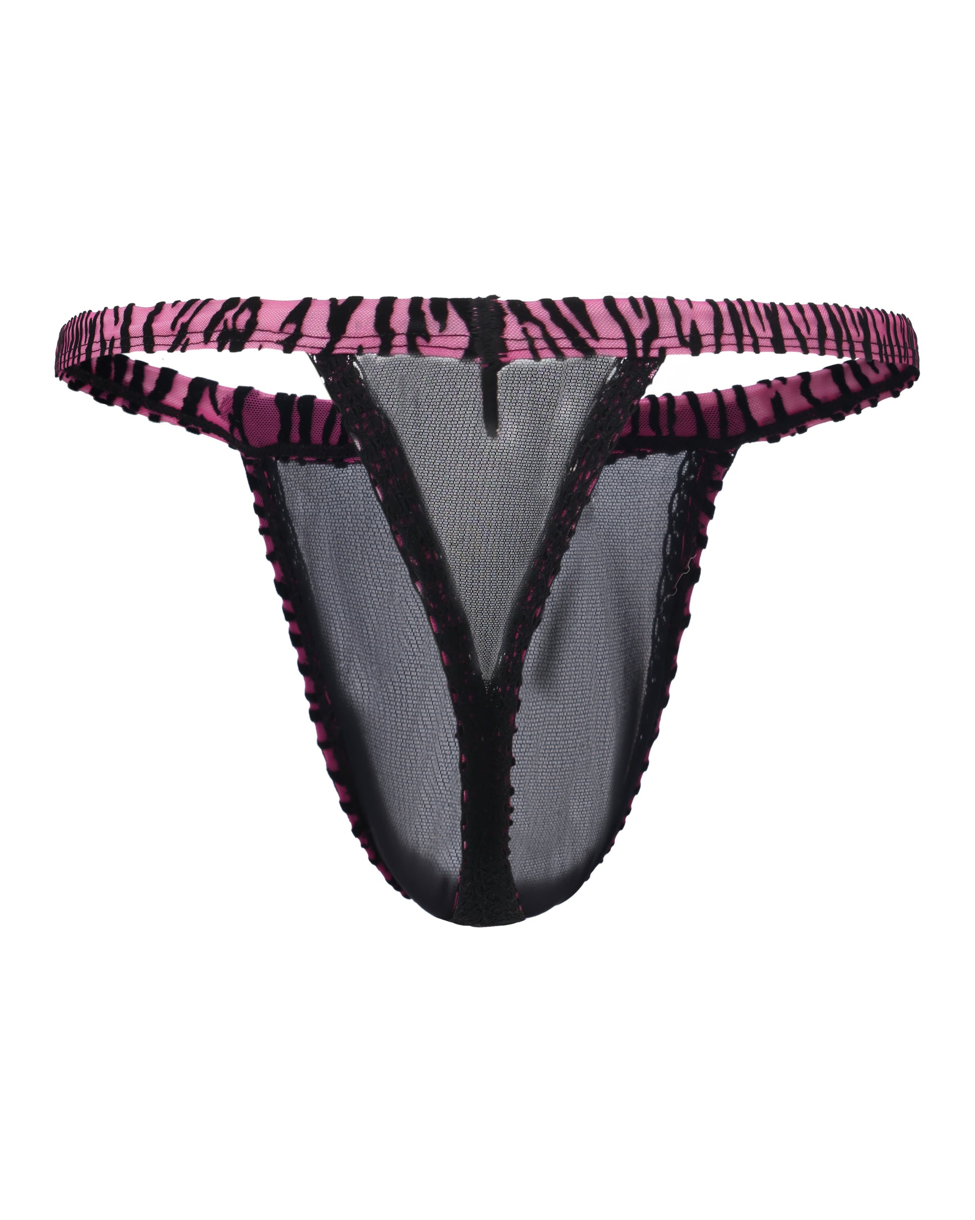 BSZN Beastprint Contrast-Ruffle Thong, alternate product view 7