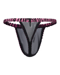 BSZN Beastprint Contrast-Ruffle Thong, alternate product view 7