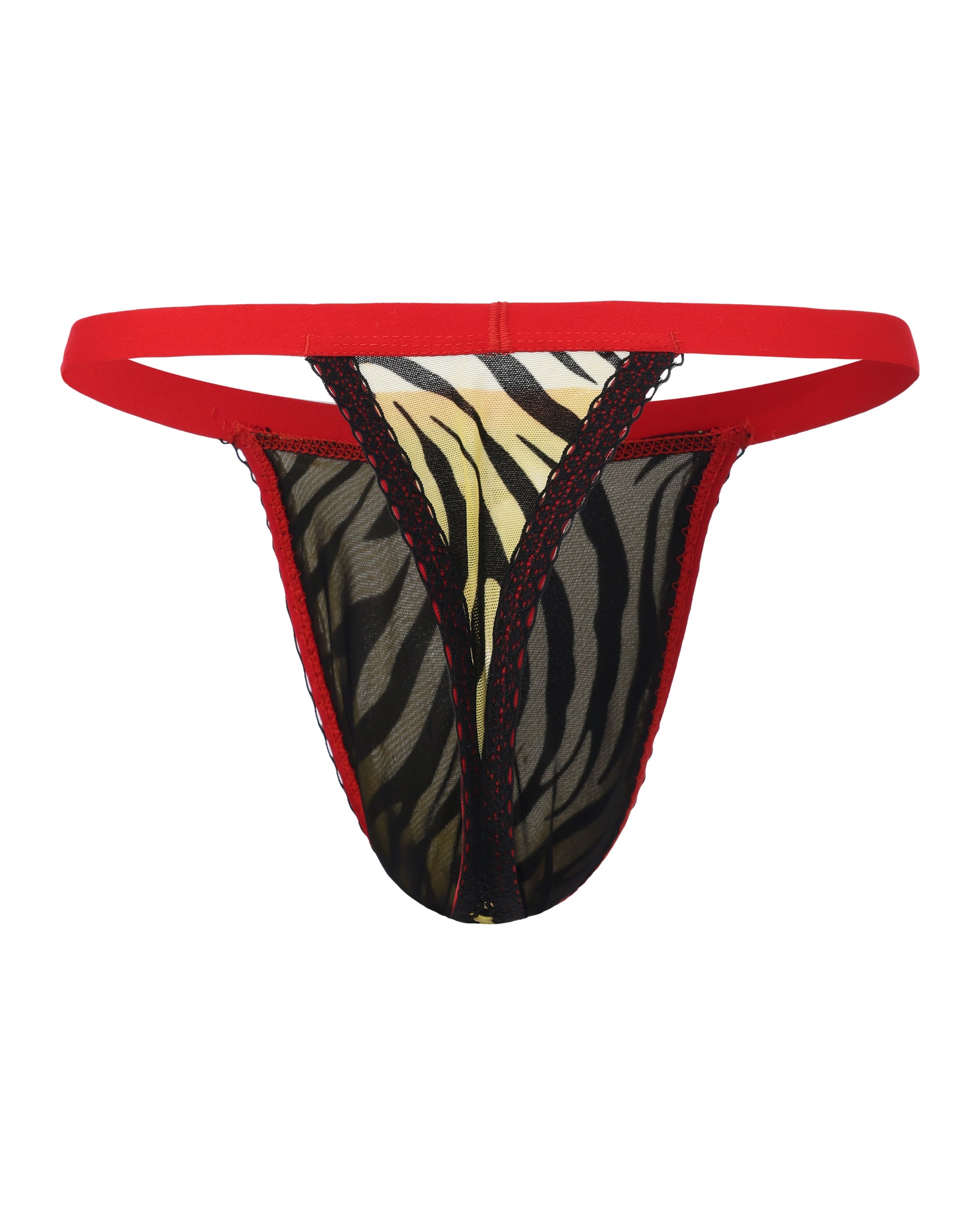 BSZN Beastprint Contrast-Ruffle Thong, alternate product view 12
