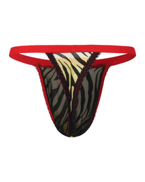 BSZN Beastprint Contrast-Ruffle Thong, alternate product view 12