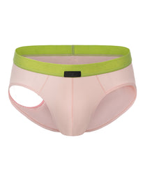 BSZN Peach Gummy Cutout Brief, front product view