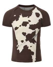 Cow Print Graphic T-Shirt - product view 1