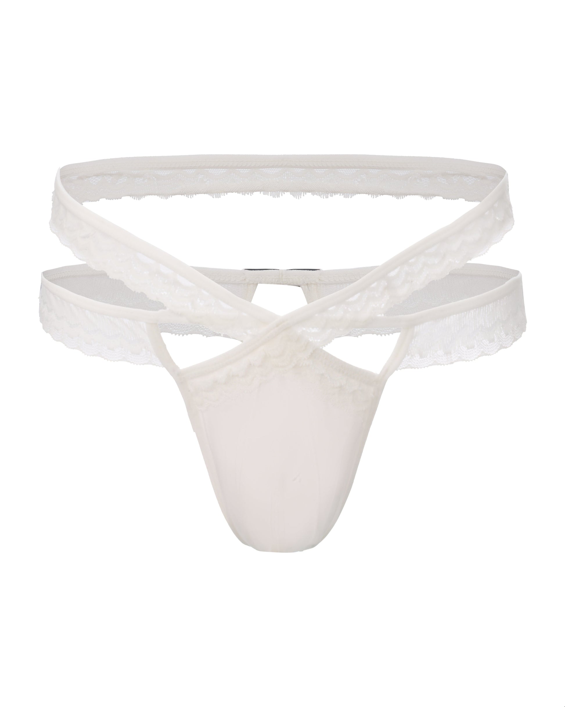 Adjustable Lace Cutout Brief, alternate product view 3