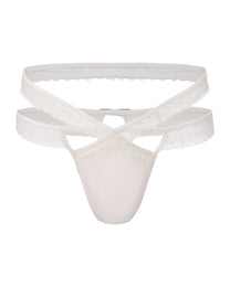 Adjustable Lace Cutout Brief, alternate product view 3
