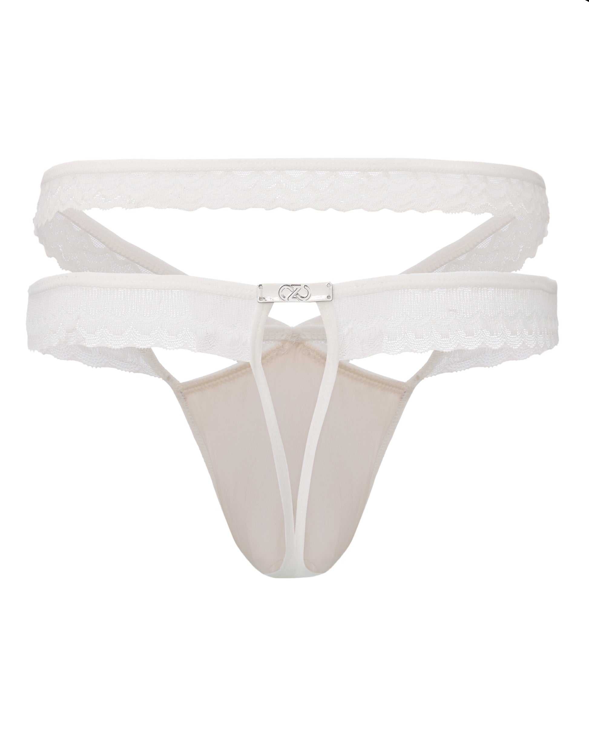Adjustable Lace Cutout Brief, alternate product view 4