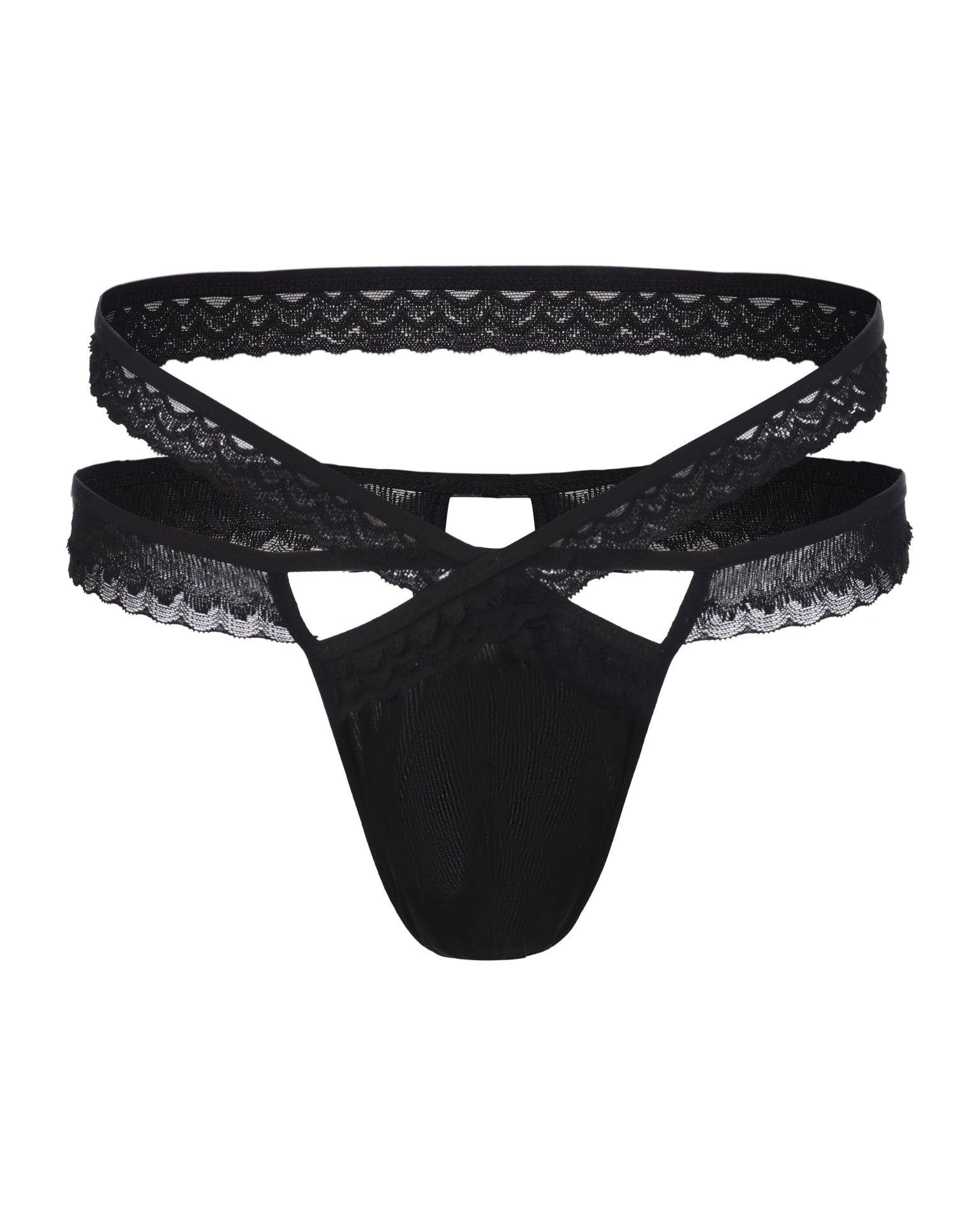 Adjustable Lace Cutout Brief, alternate product view 2