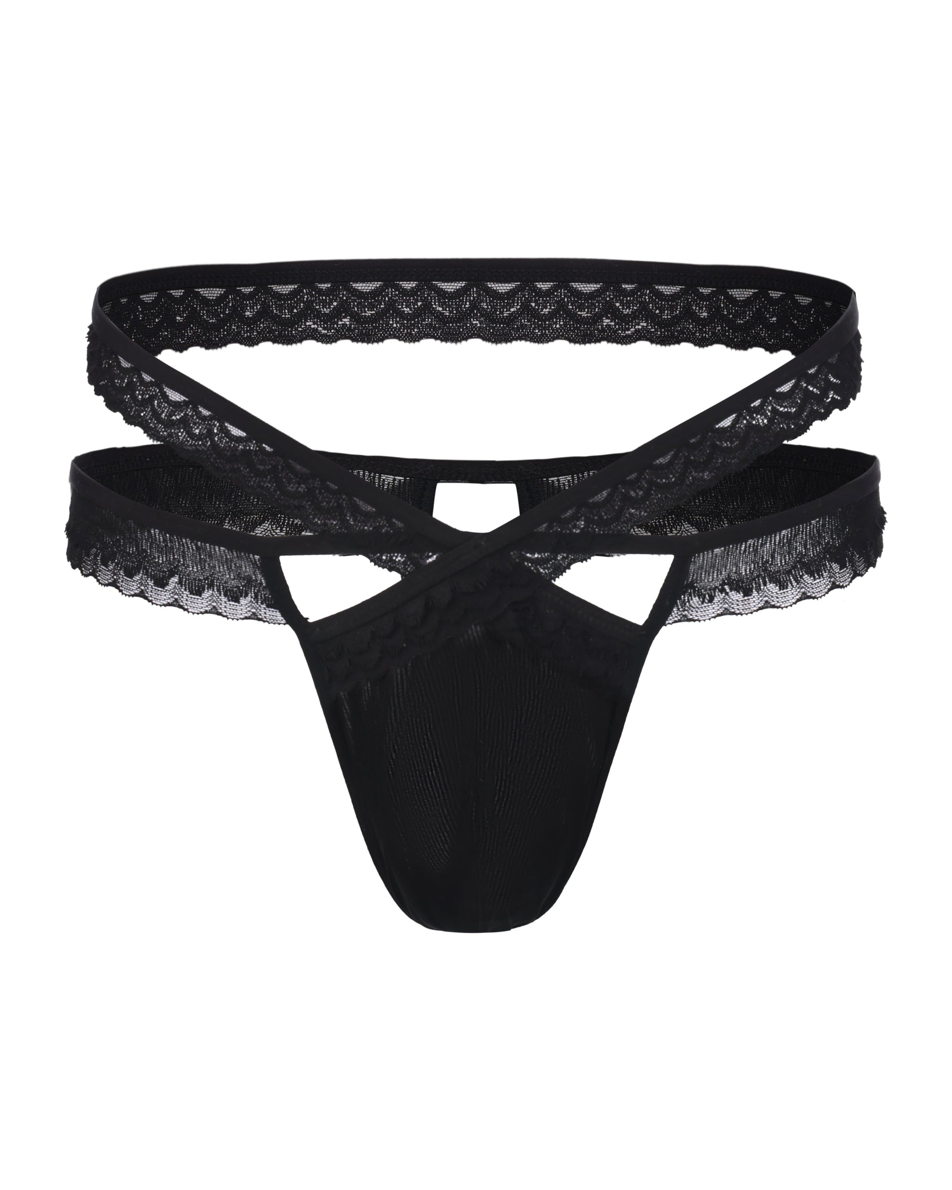 Adjustable Lace Cutout Brief, alternate product view 2