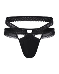 Adjustable Lace Cutout Brief, alternate product view 2