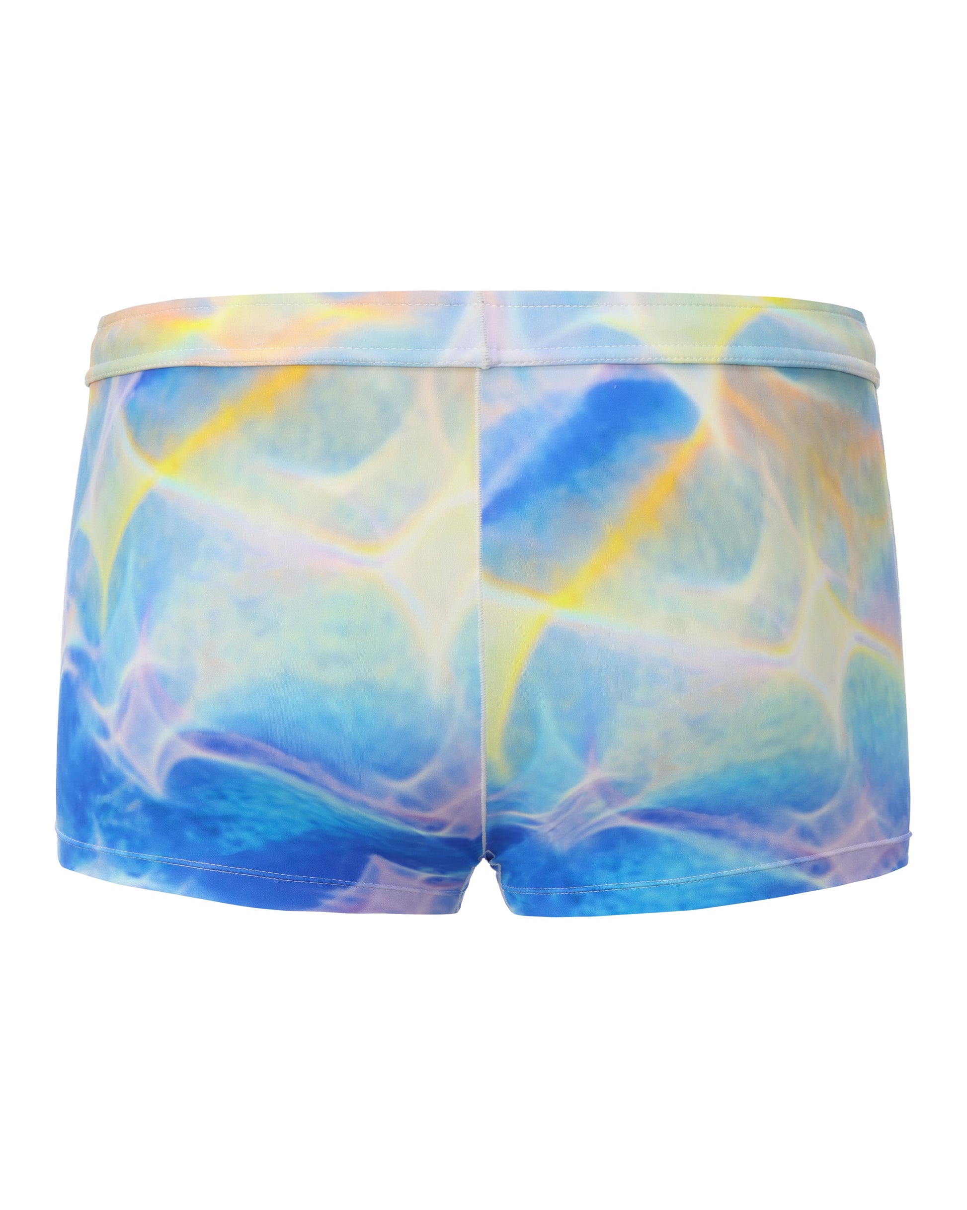 BSZN Neon Shadow Square-Cut Swim Trunk, rear product view