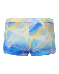 BSZN Neon Shadow Square-Cut Swim Trunk, rear product view