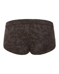 BSZN Eternal Trace Slash-Cut Trunk in mottled brown, product rear view