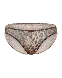 Captive Beast Brief with mixed-scale leopard print