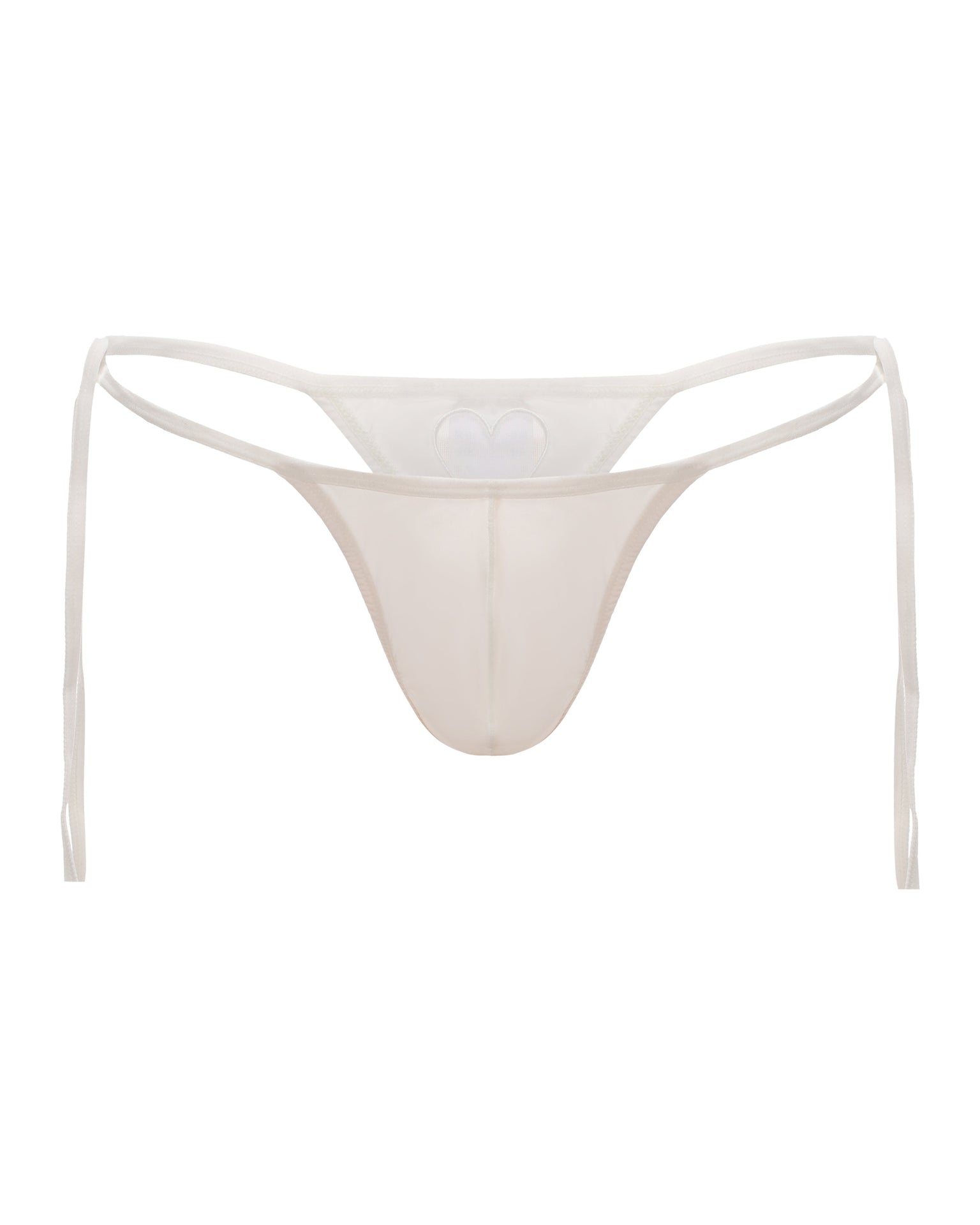 Heart Cutout Thong with sheer mesh heart