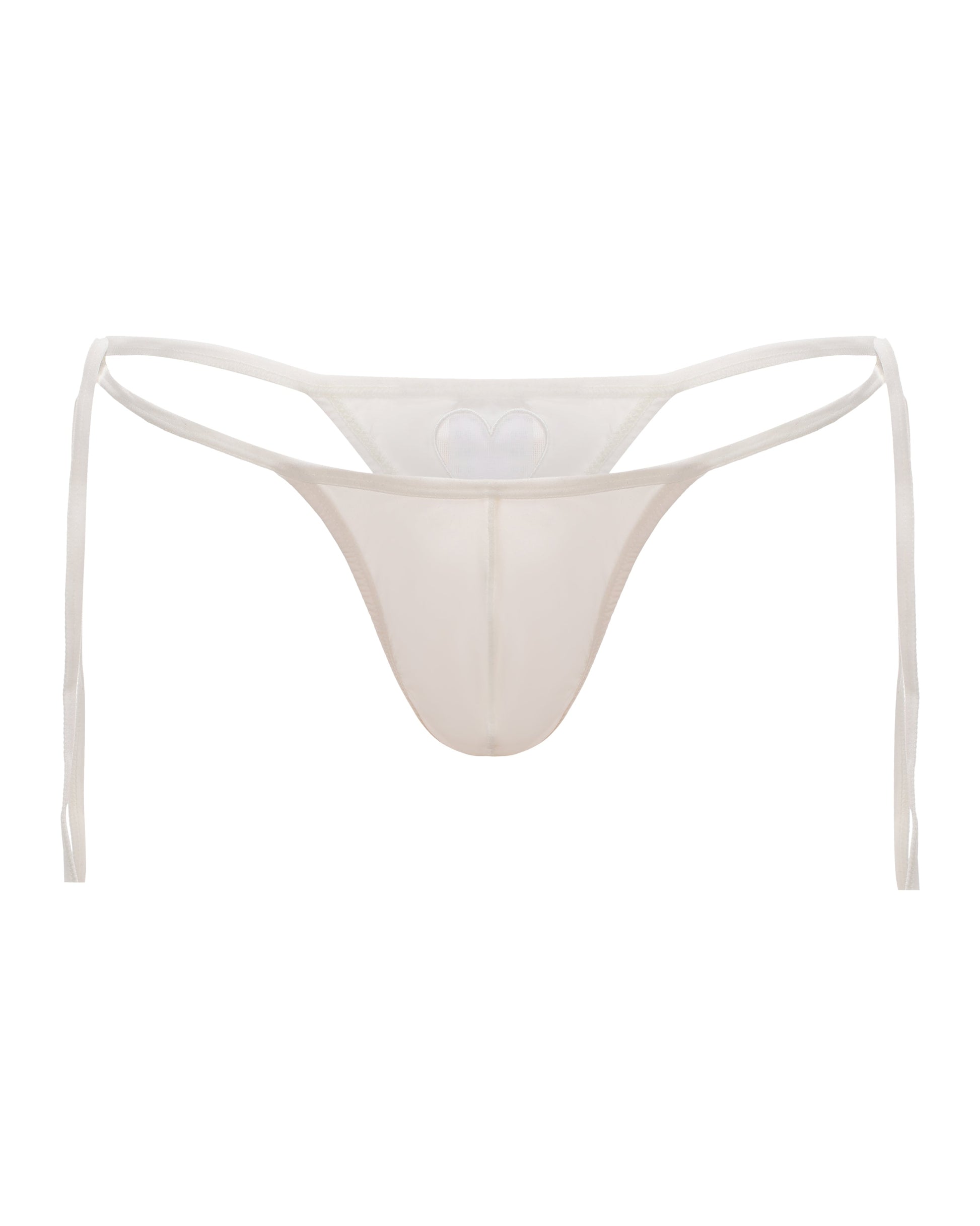 Heart Cutout Thong with sheer mesh heart