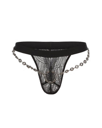 Captive Ring Chain Thong with detachable chains