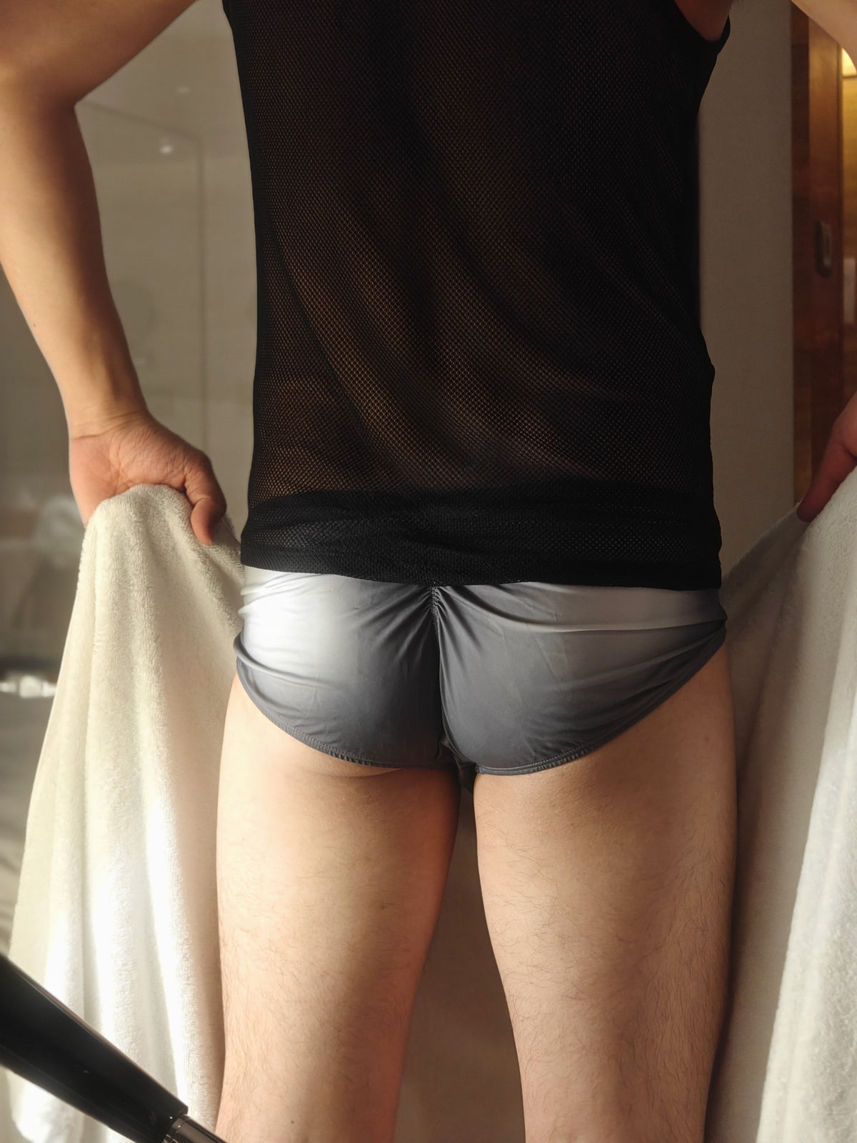 BSZN Club — Sheer V-Waist Ruched-Back Brief — look 7