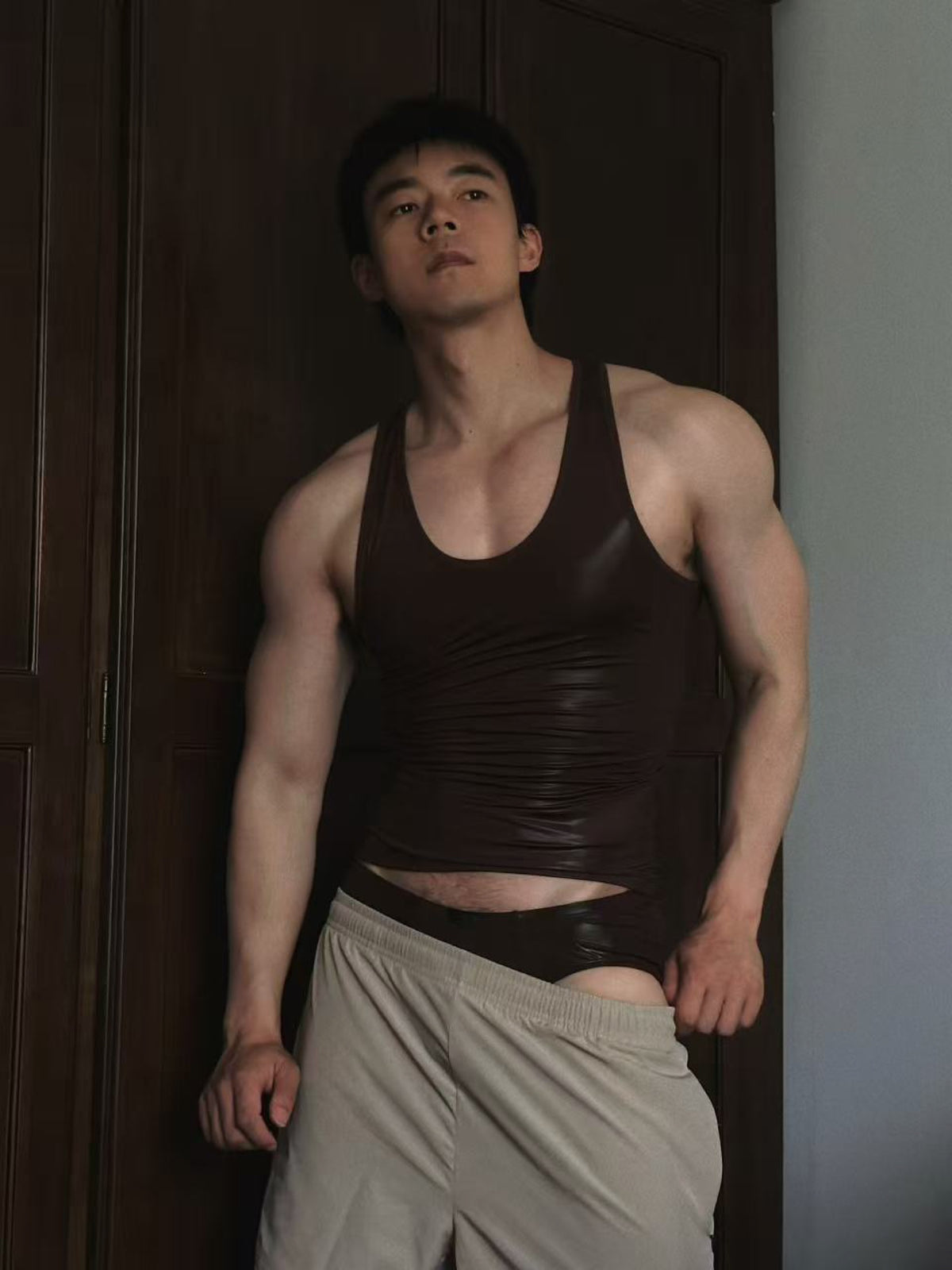 BSZN Club — Liquid Skin Racerback Tank Top — look 1