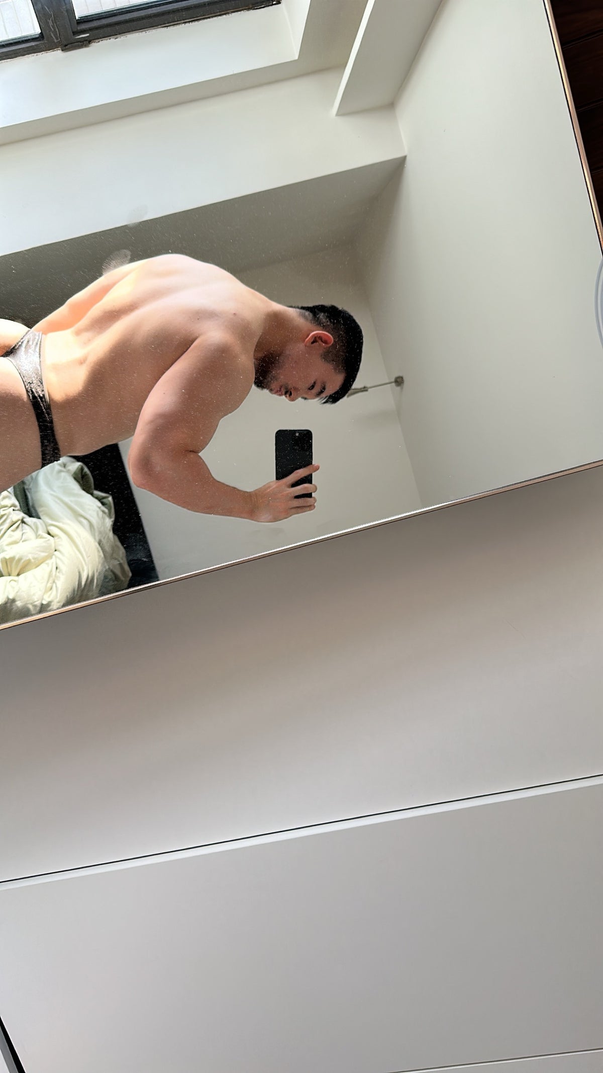 BSZN Club — Snake-Print Sheer Mesh Thong — look 6