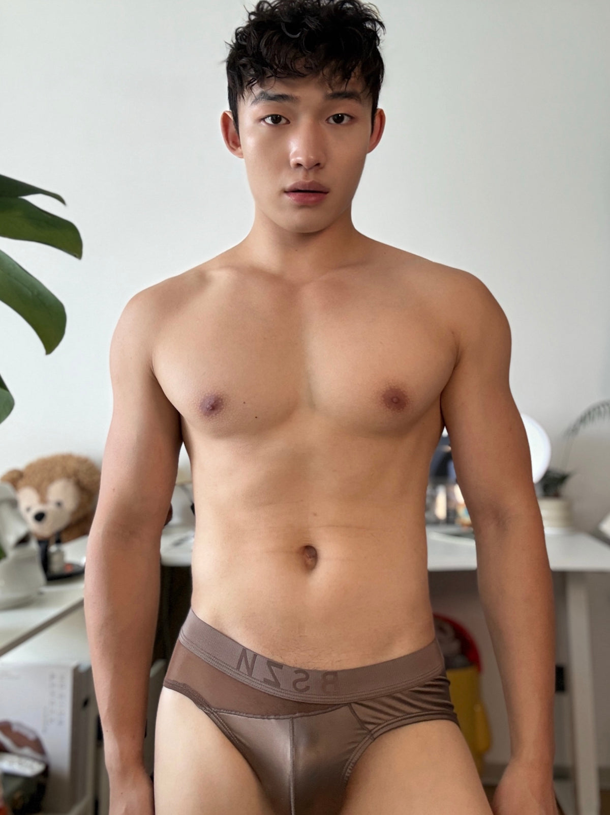 BSZN Club — Midnight Shimmer Mesh-Panel Brief — look 7