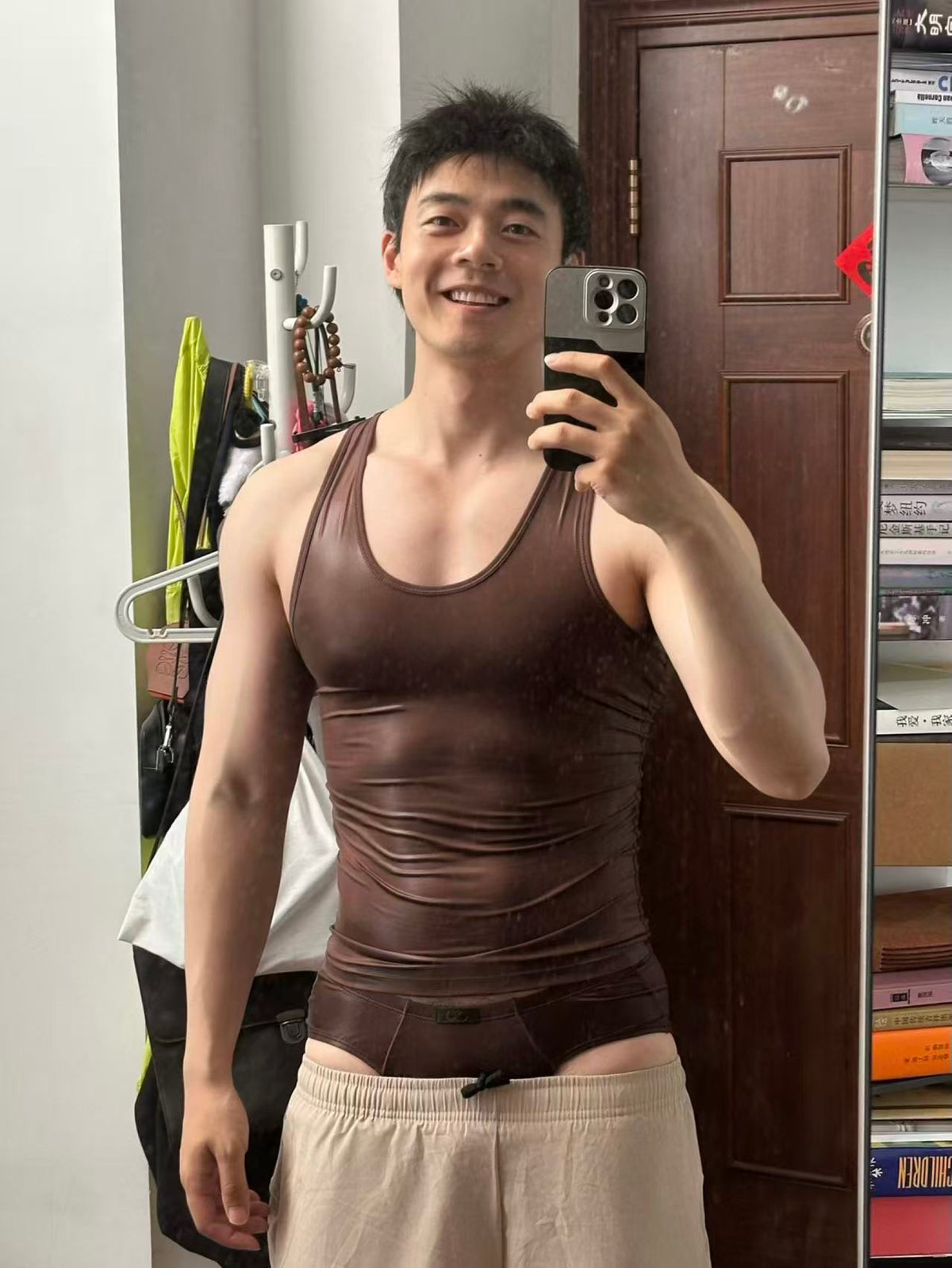 BSZN Club — Liquid Skin Racerback Tank Top — look 2