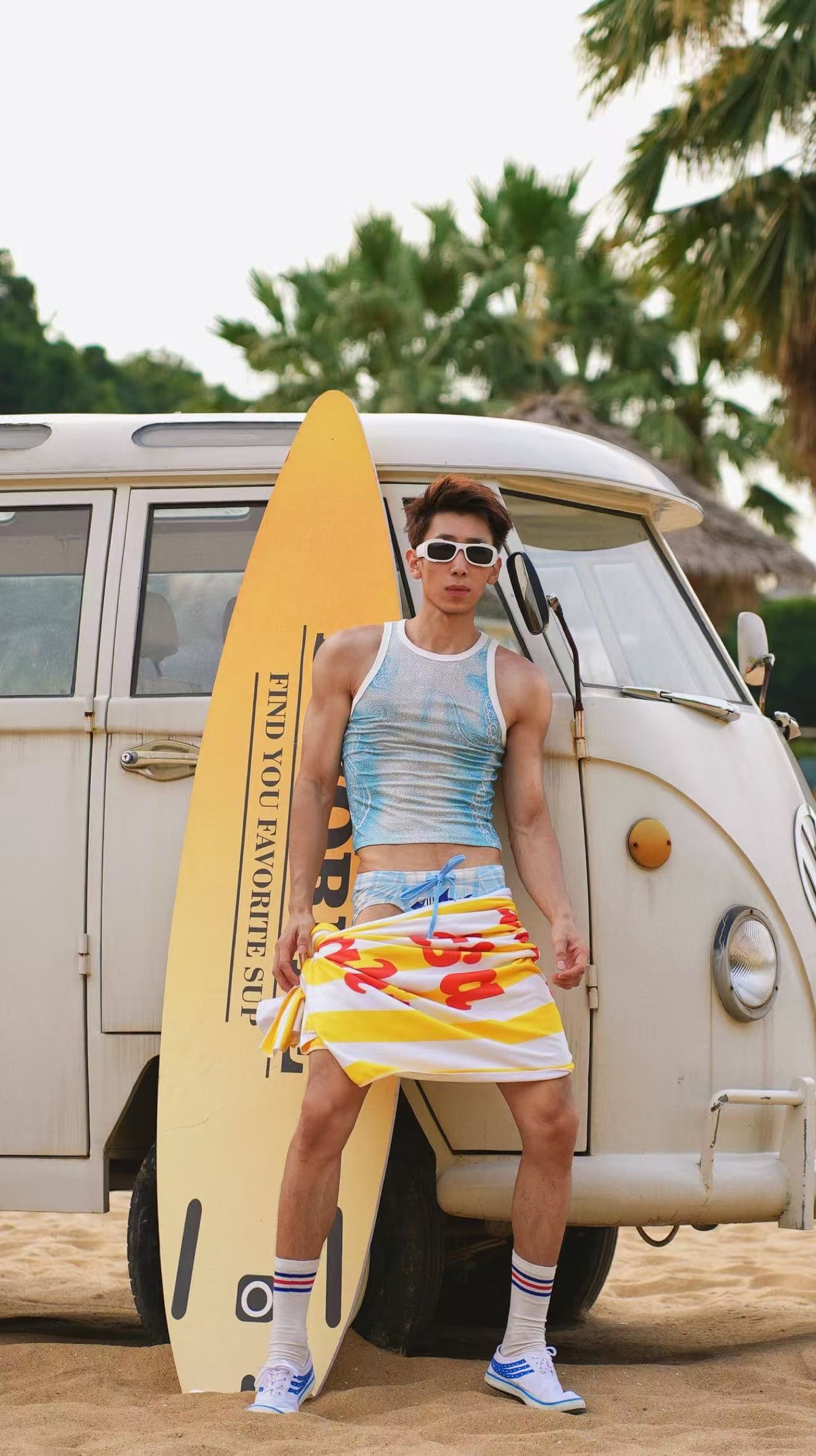 BSZN Club — Sailor Shark Plaid Brief — look 7