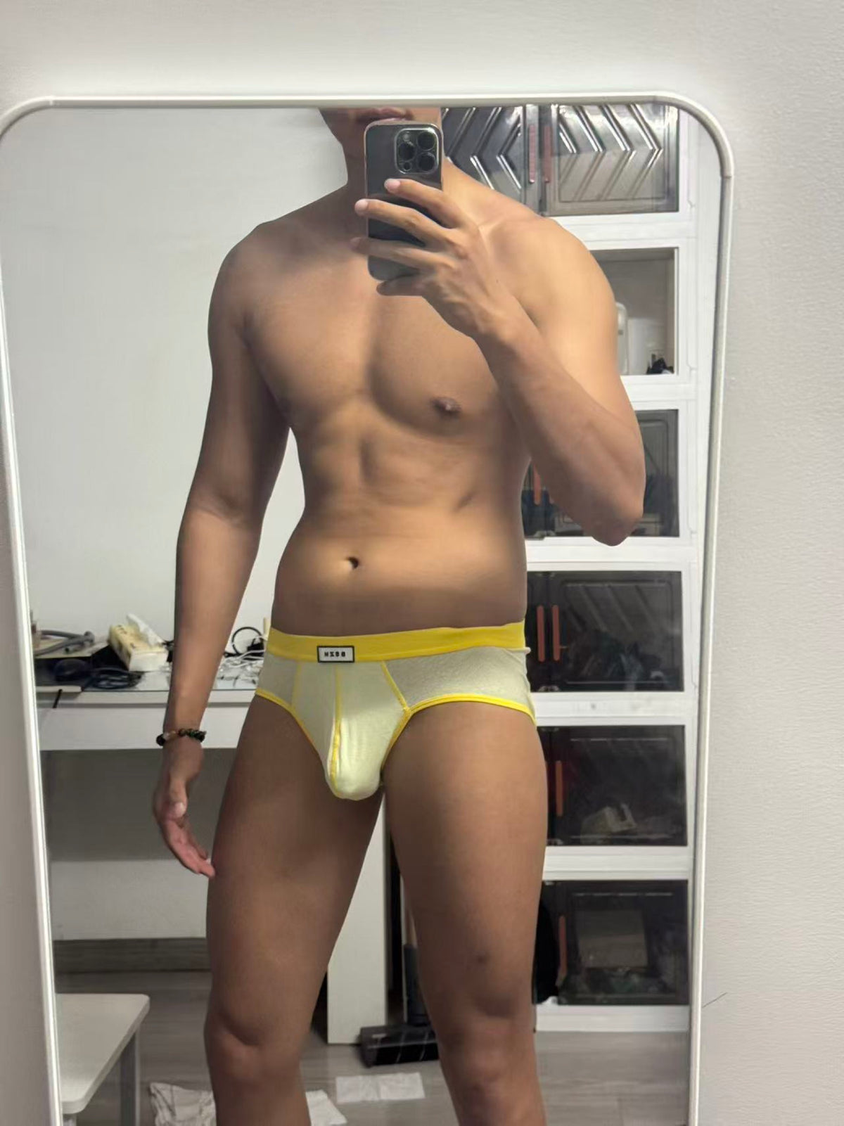 BSZN Club — Lyocell-Linen Double-Strap Thong — look 1