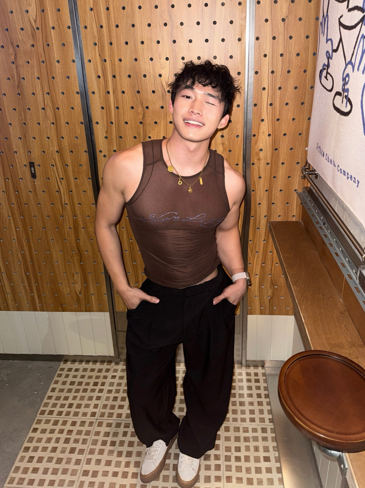BSZN Club — Crystal Sheer Tank Top — look 17