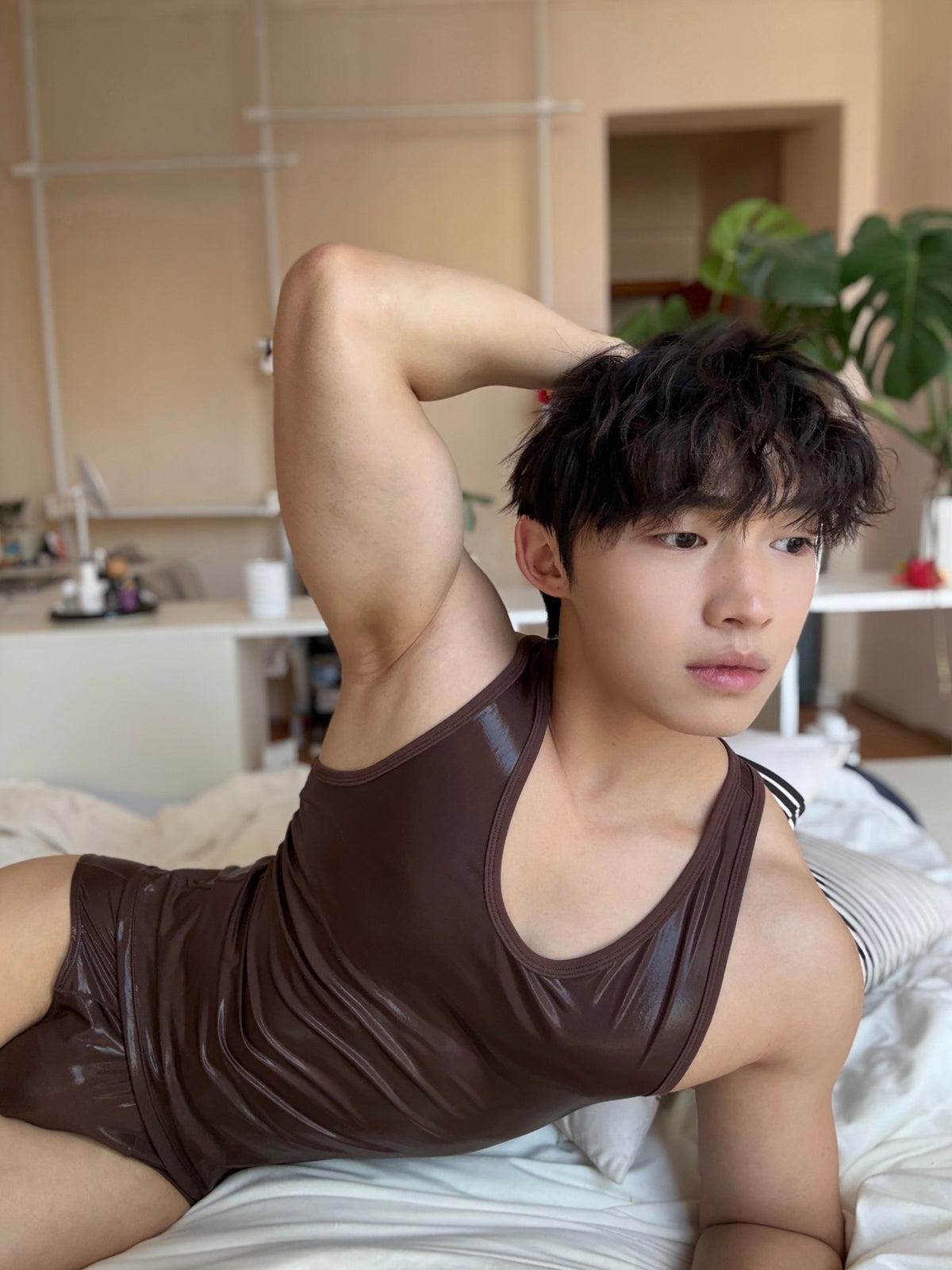 BSZN Club — Liquid Skin Ruched-Back Brief — look 18