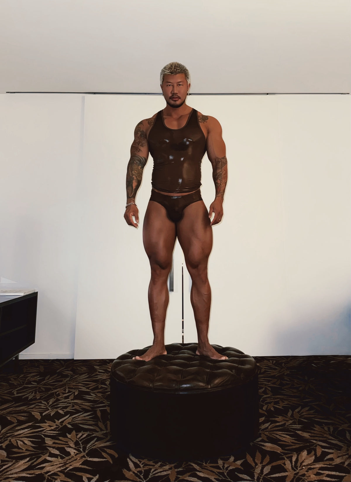 BSZN Club — Liquid Skin Ruched-Back Brief — look 7