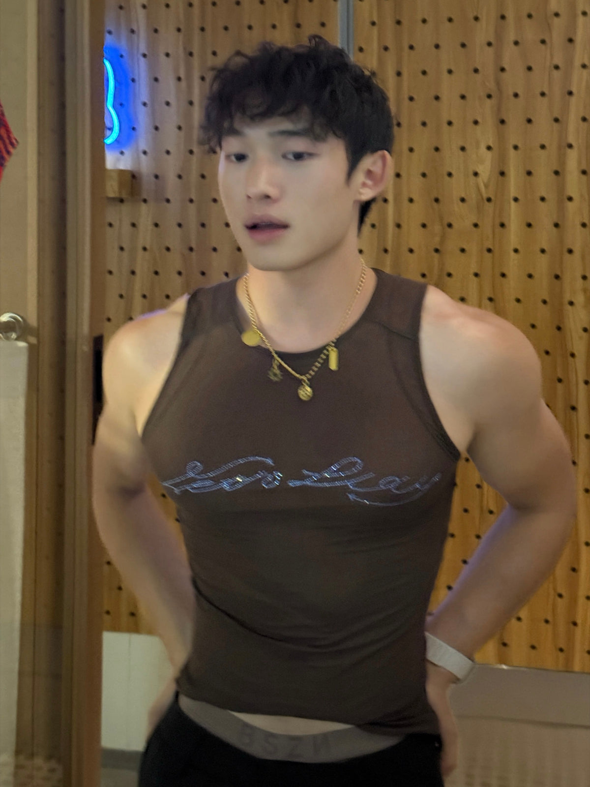BSZN Club — Crystal Sheer Tank Top — look 7