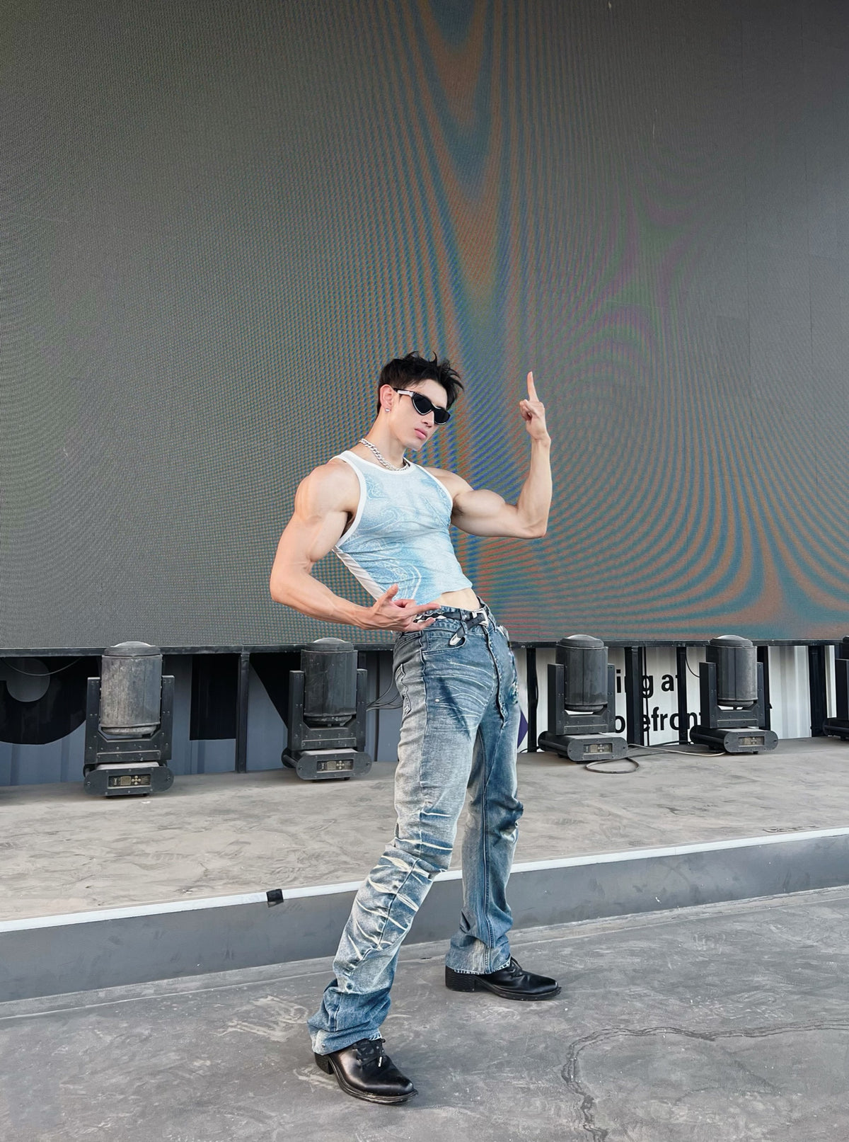 BSZN Club — Octopus Fade Graphic Tank Top — look 41