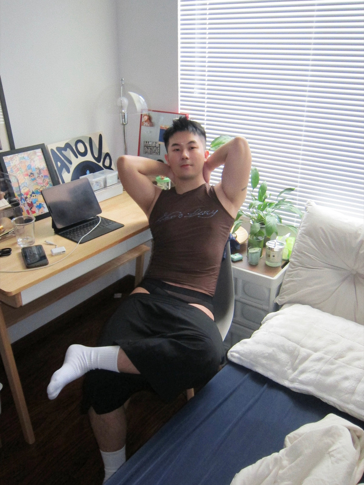 BSZN Club — Crystal Sheer Tank Top — look 19