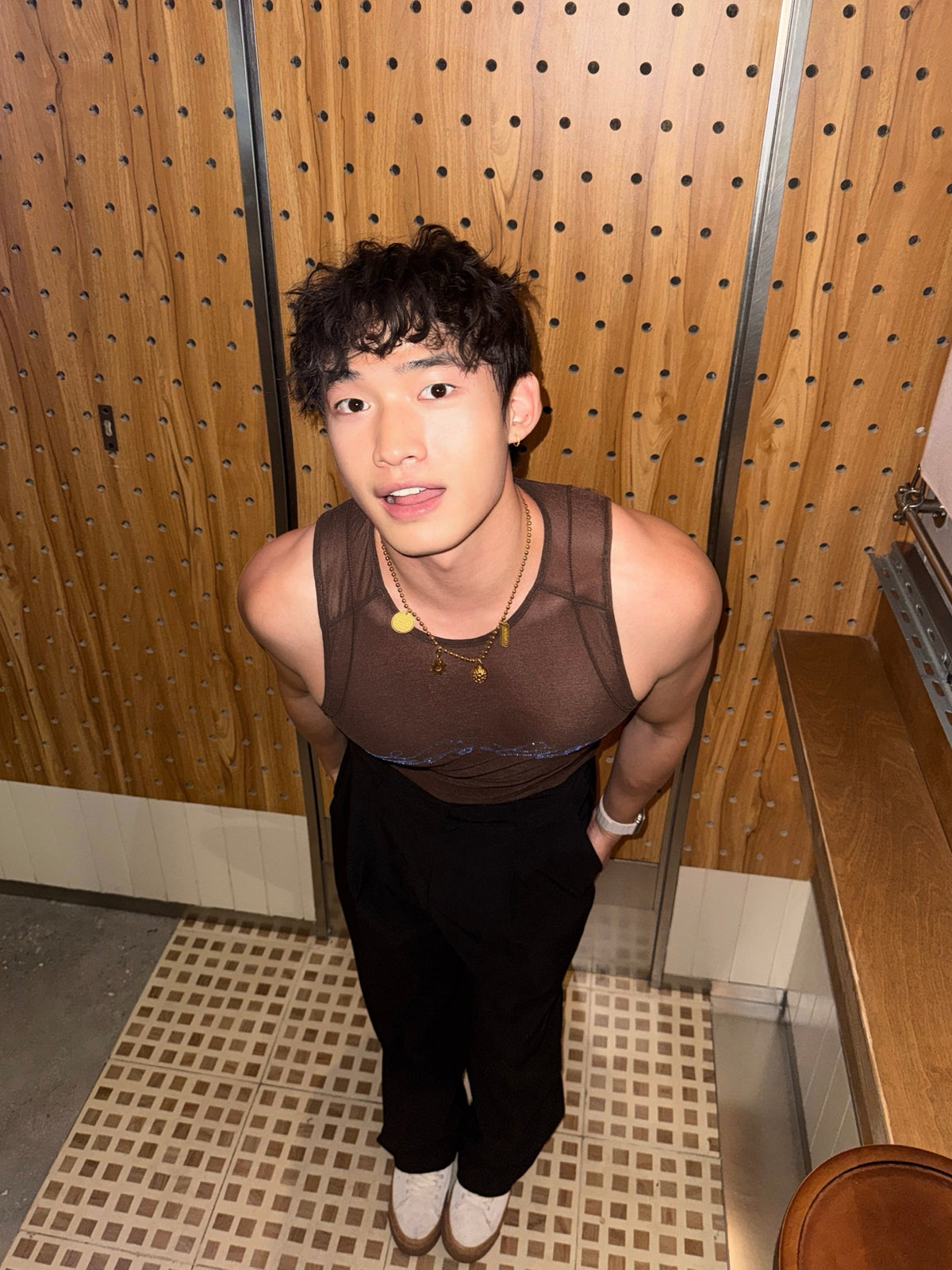 BSZN Club — Crystal Sheer Tank Top — look 16