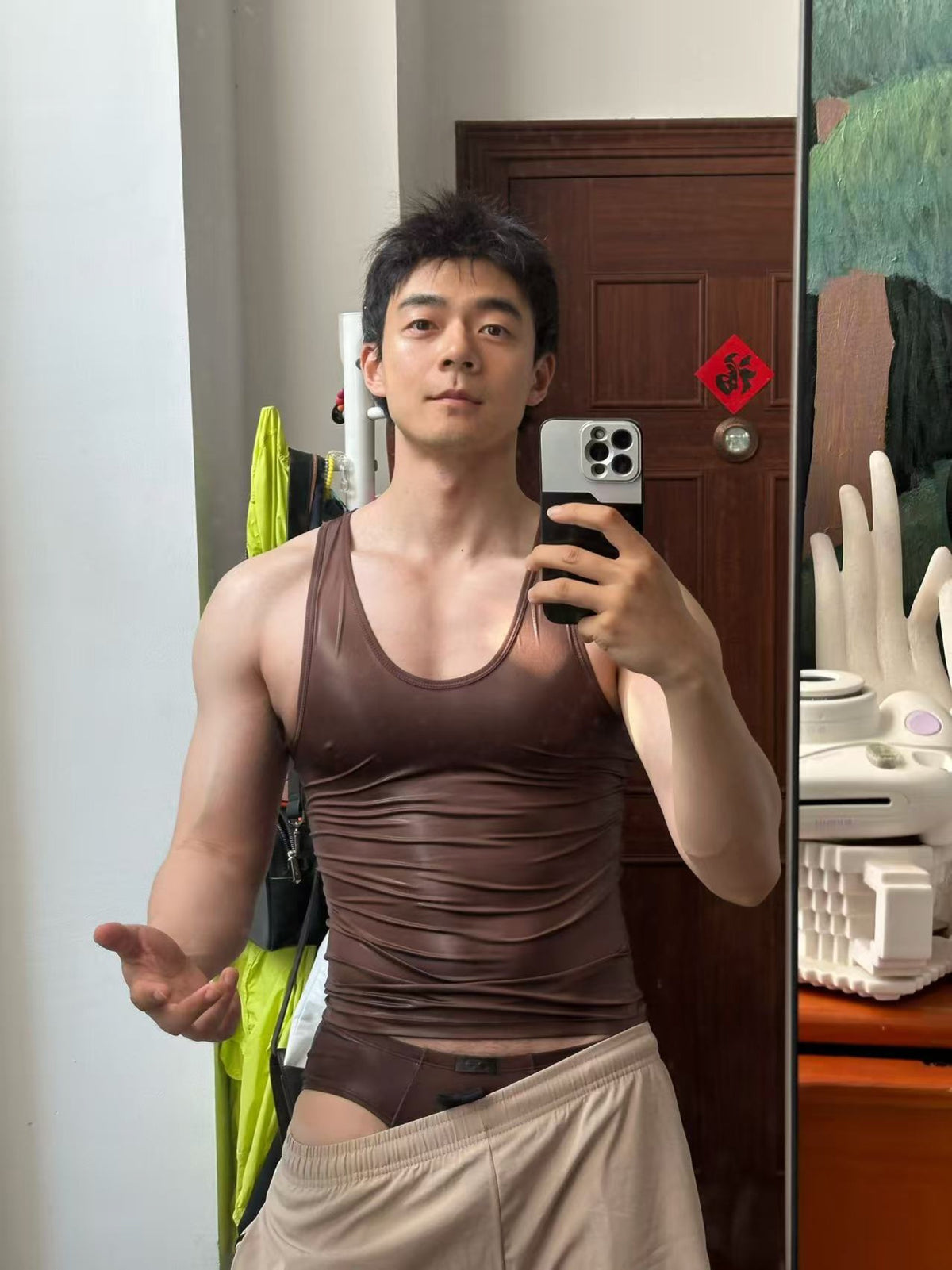 BSZN Club — Liquid Skin Racerback Tank Top — look 3