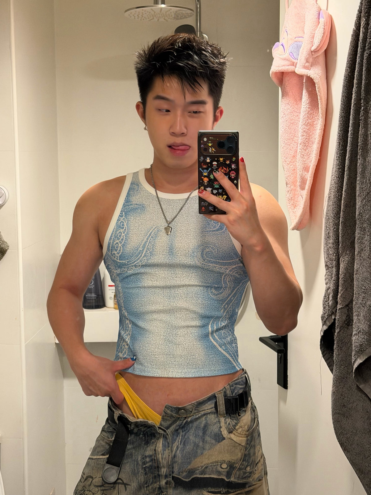BSZN Club — Octopus Fade Graphic Tank Top — look 49
