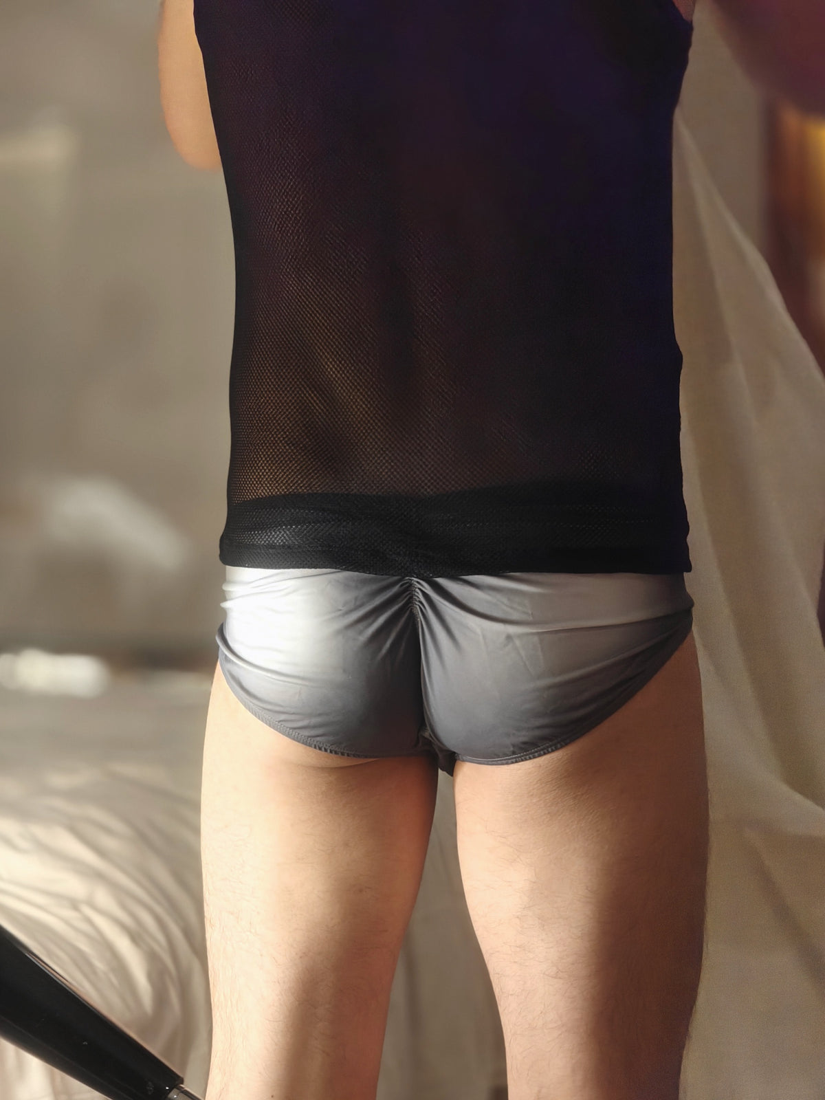 BSZN Club — Sheer V-Waist Ruched-Back Brief — look 8