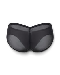 BSZN Shimmer Horseshoe Ring Brief — Black back product view.