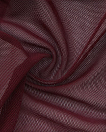 BSZN Satin Scarf Mesh Brief — Purple mesh fabric close-up.