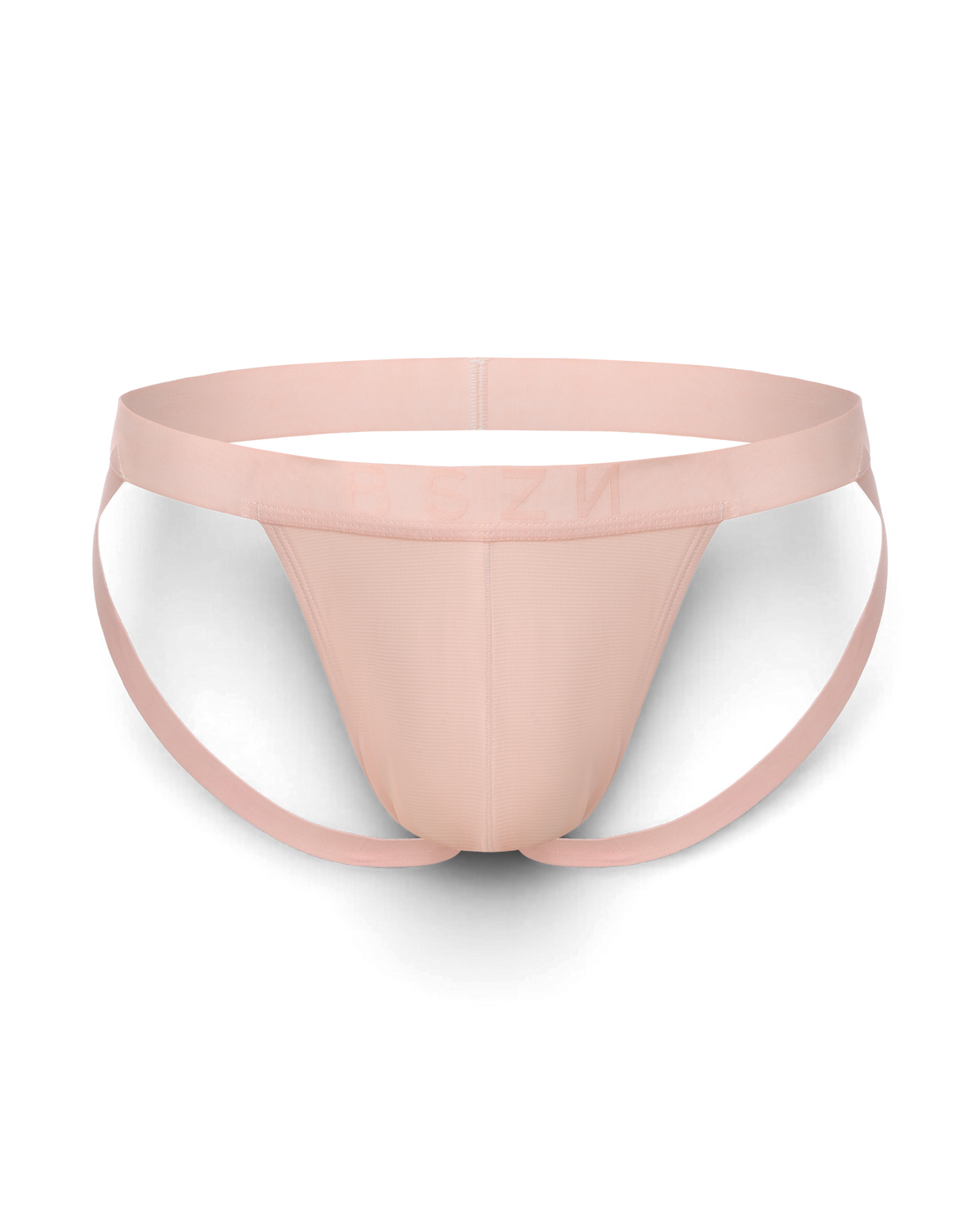 BSZN Wave Palette Double-Strap Jockstrap — Pink front product view.