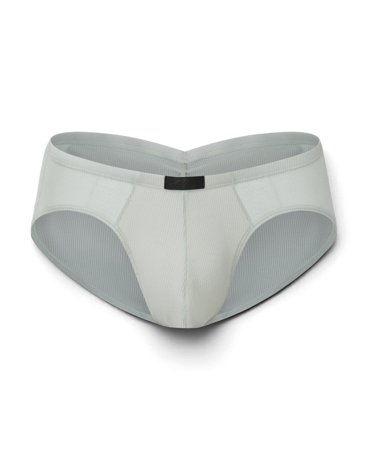 BSZN Crystal Veil V-Sculpt Brief — Pale green front product view.